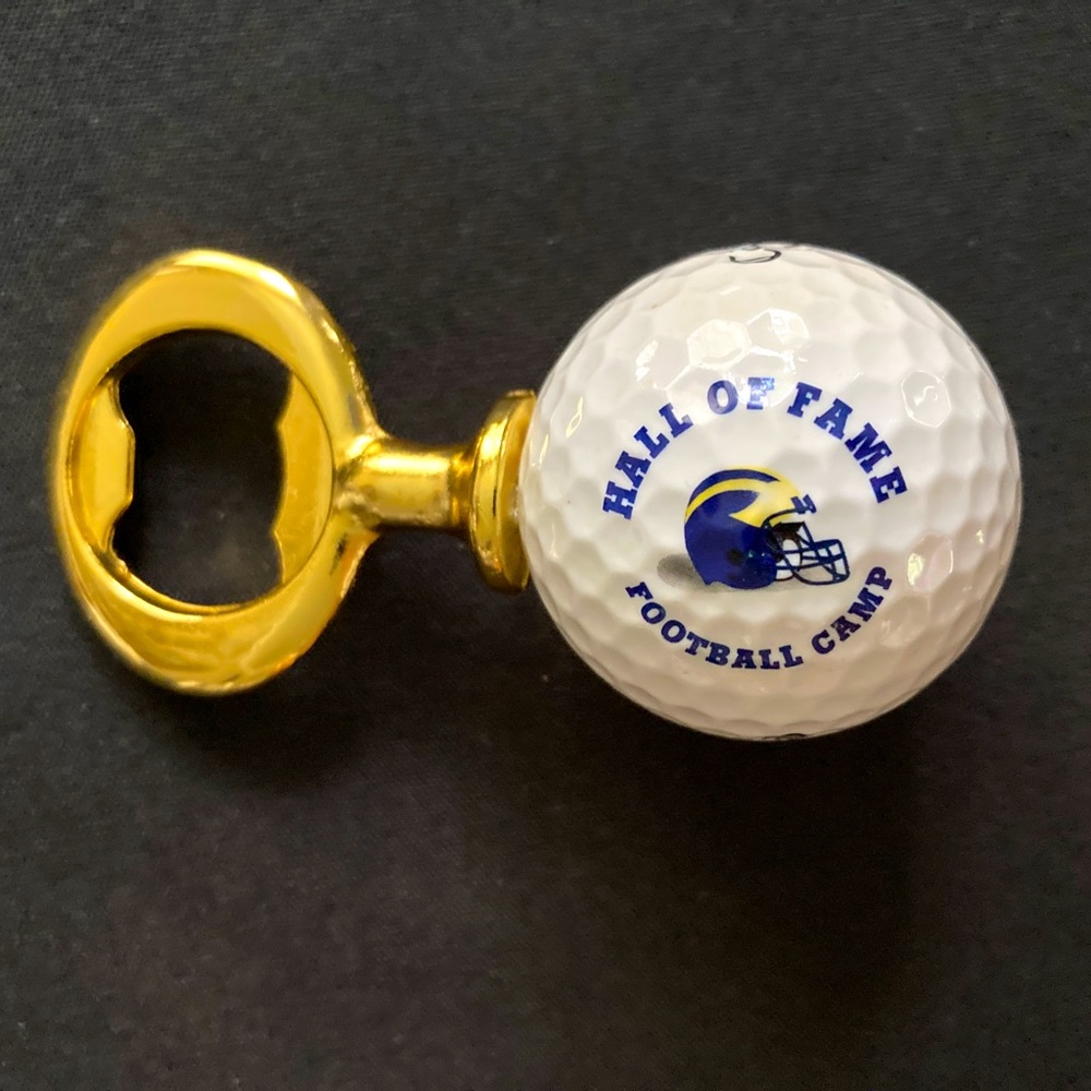 🌹UofM Wolverines - Golf Ball Bottle Opener. Great Gift for Golfers! 🏌️‍♂️